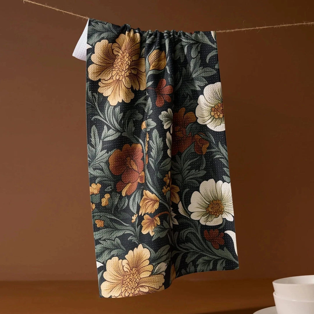 Geometry Home Classic Floral Tea Towel