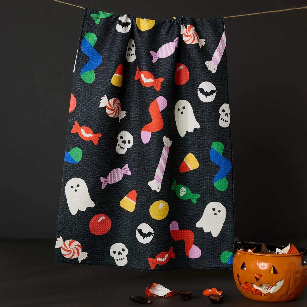 Geometry Home Spooky Candy Tea Towel