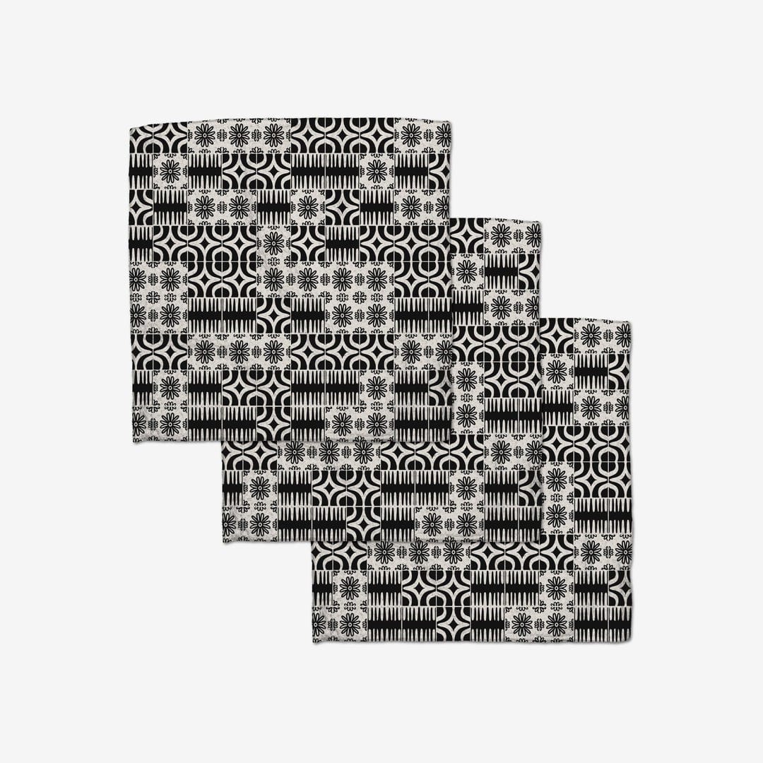 Geometry Kitchen Towels Bohemian Mosaic Dishcloth Set