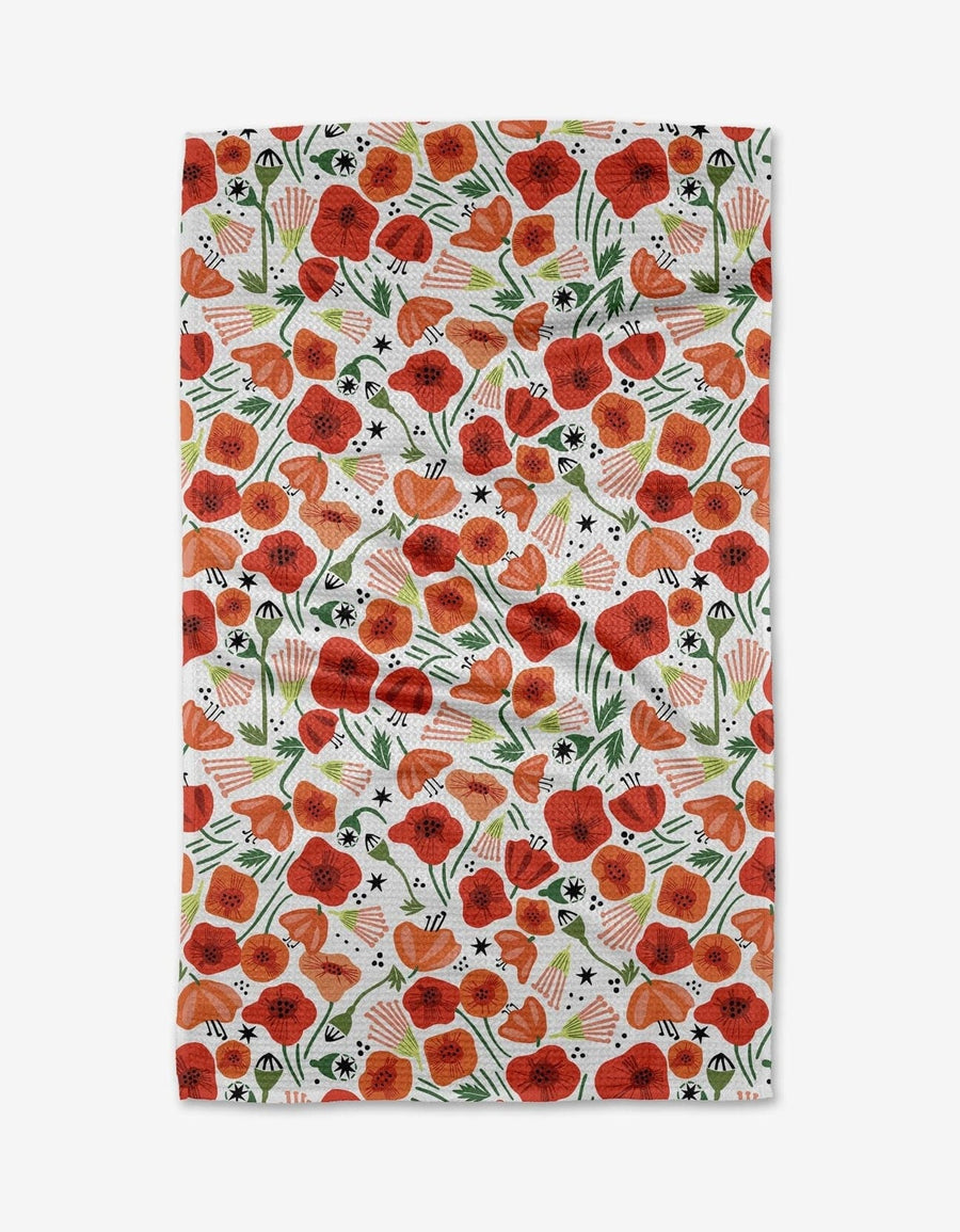 Geometry Kitchen Towels Poppy Power Kitchen Tea Towel