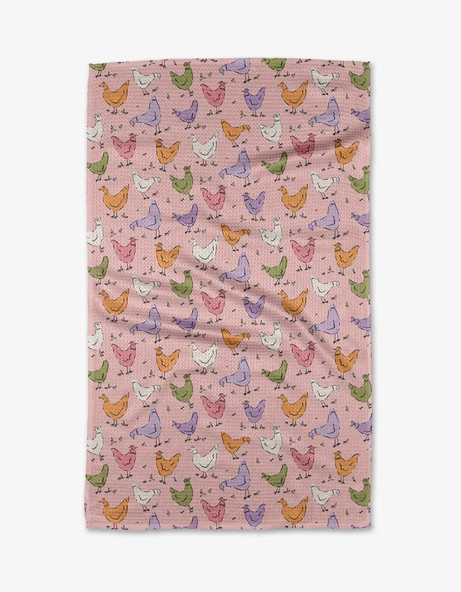 Geometry Kitchen Towels Sprng Chickens Kitchen Tea Towel