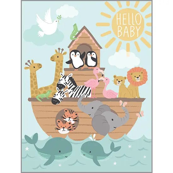 Gina B Designs Baby Shower Ark & Animals - Baby Card