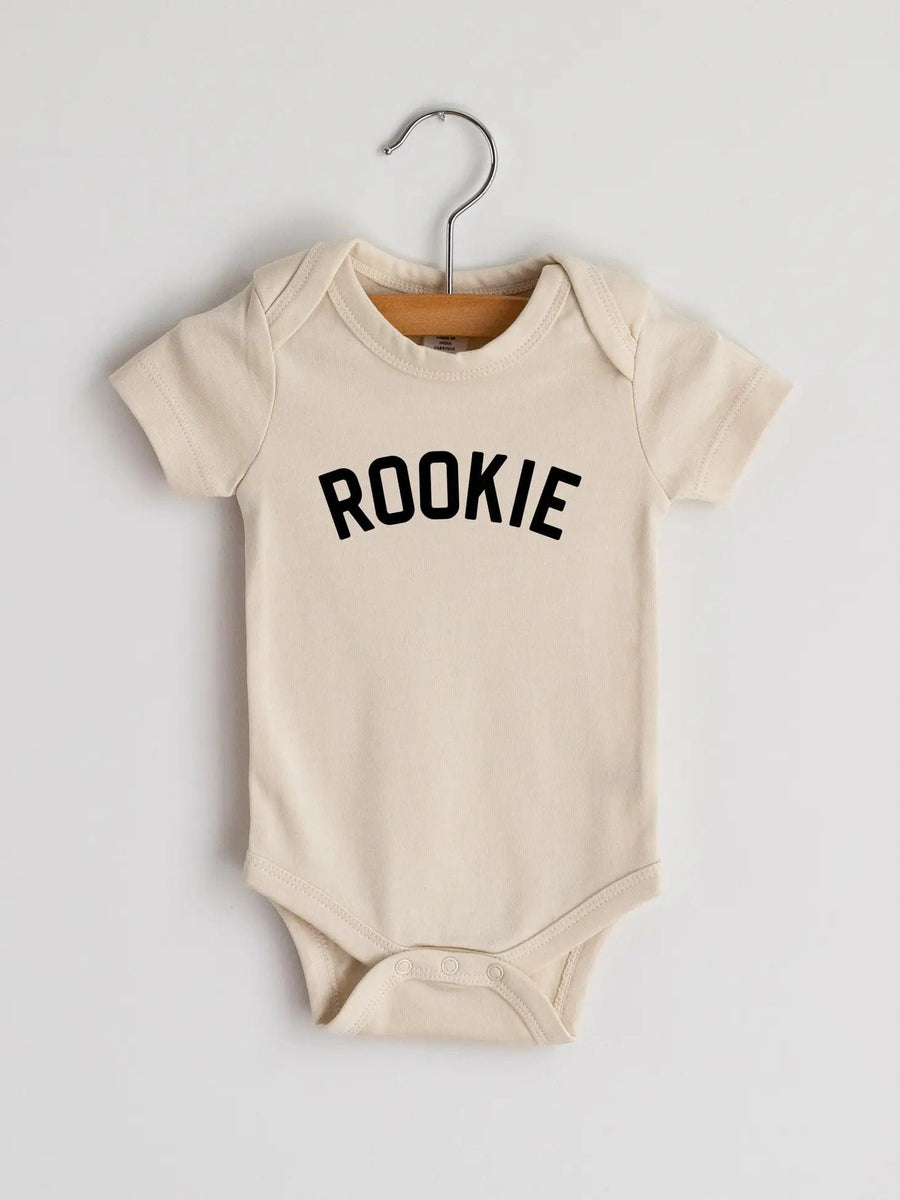 Gladfolk Bodysuit Rookie Modern Baby Bodysuit | Cream
