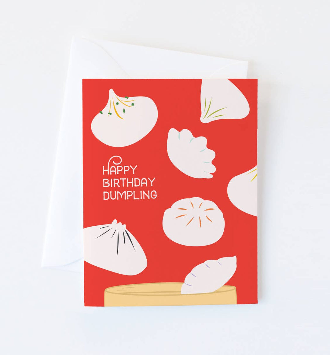 Graphic Anthology Card Dumpling Birthday Card
