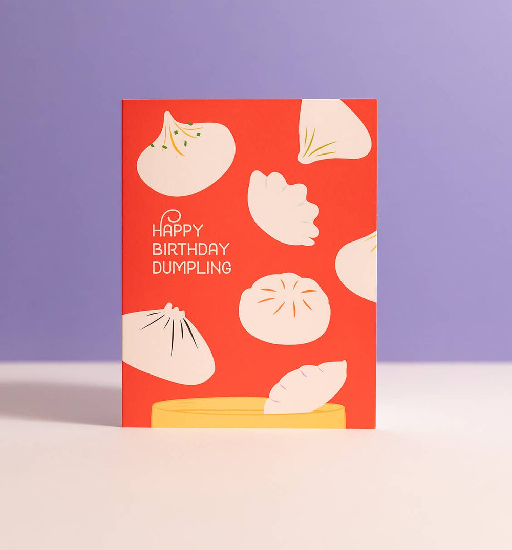 Graphic Anthology Card Dumpling Birthday Card