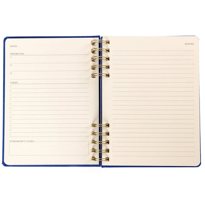 Graphique de France Paper Cobalt Blue 6 x 8 Fabric-Covered Journal with Magnetic Bookmarks