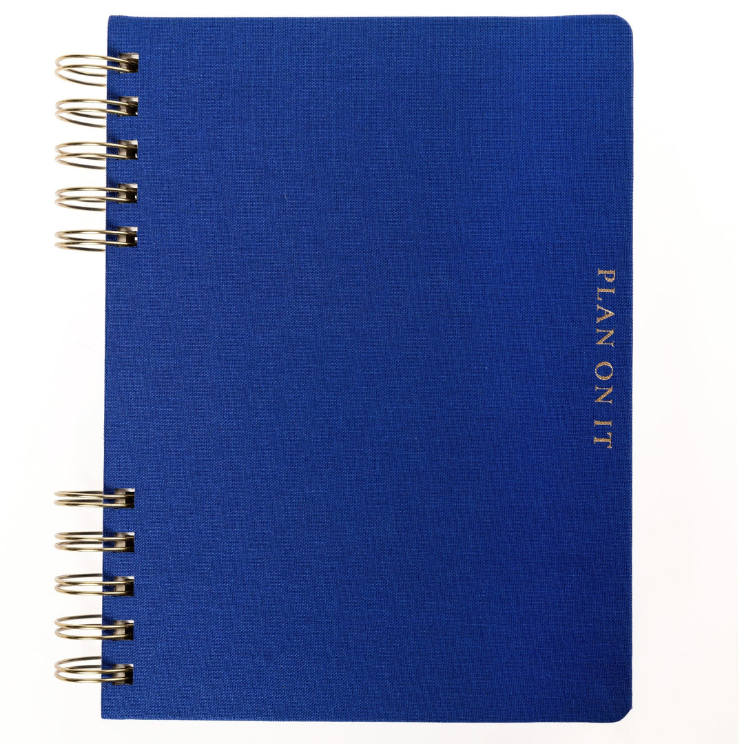 Graphique de France Paper Cobalt Blue 6 x 8 Fabric-Covered Journal with Magnetic Bookmarks