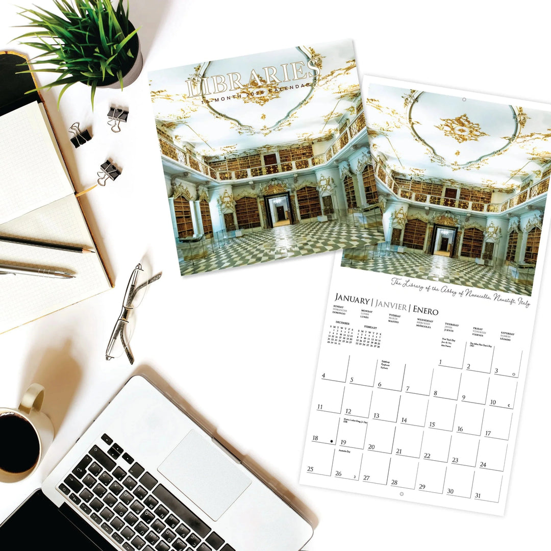 Graphique de France Paper Libraries 12 x 12 2026 Wall Calendar