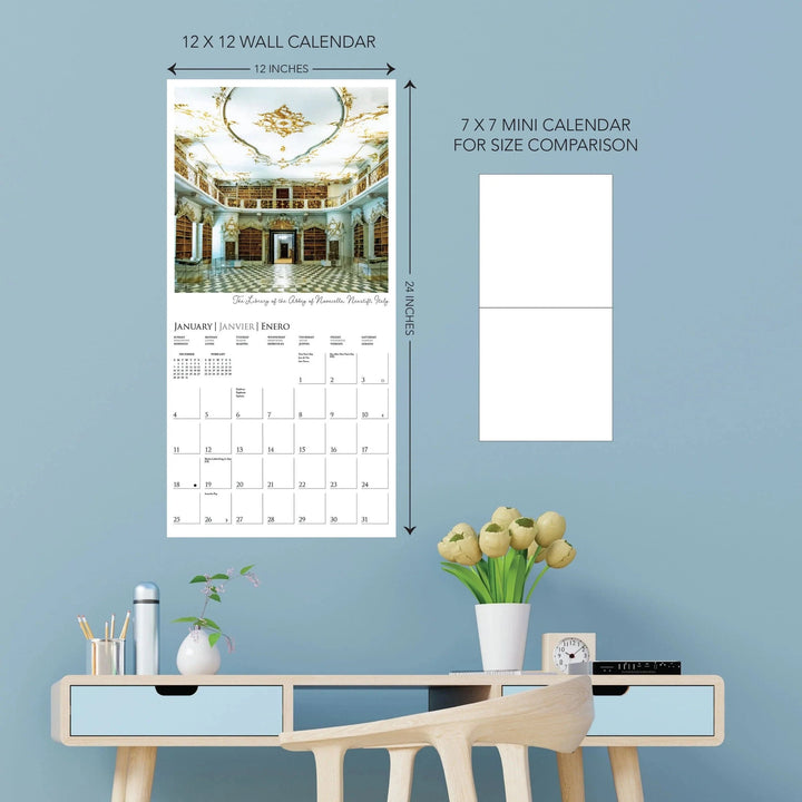 Graphique de France Paper Libraries 12 x 12 2026 Wall Calendar