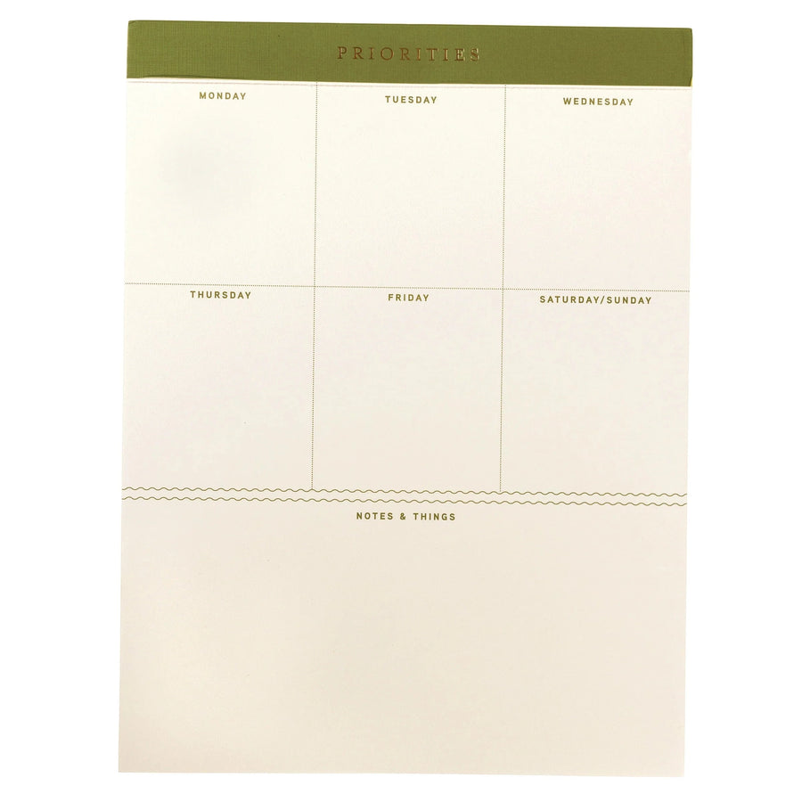 Graphique de France Paper Olive Green Legal Pad