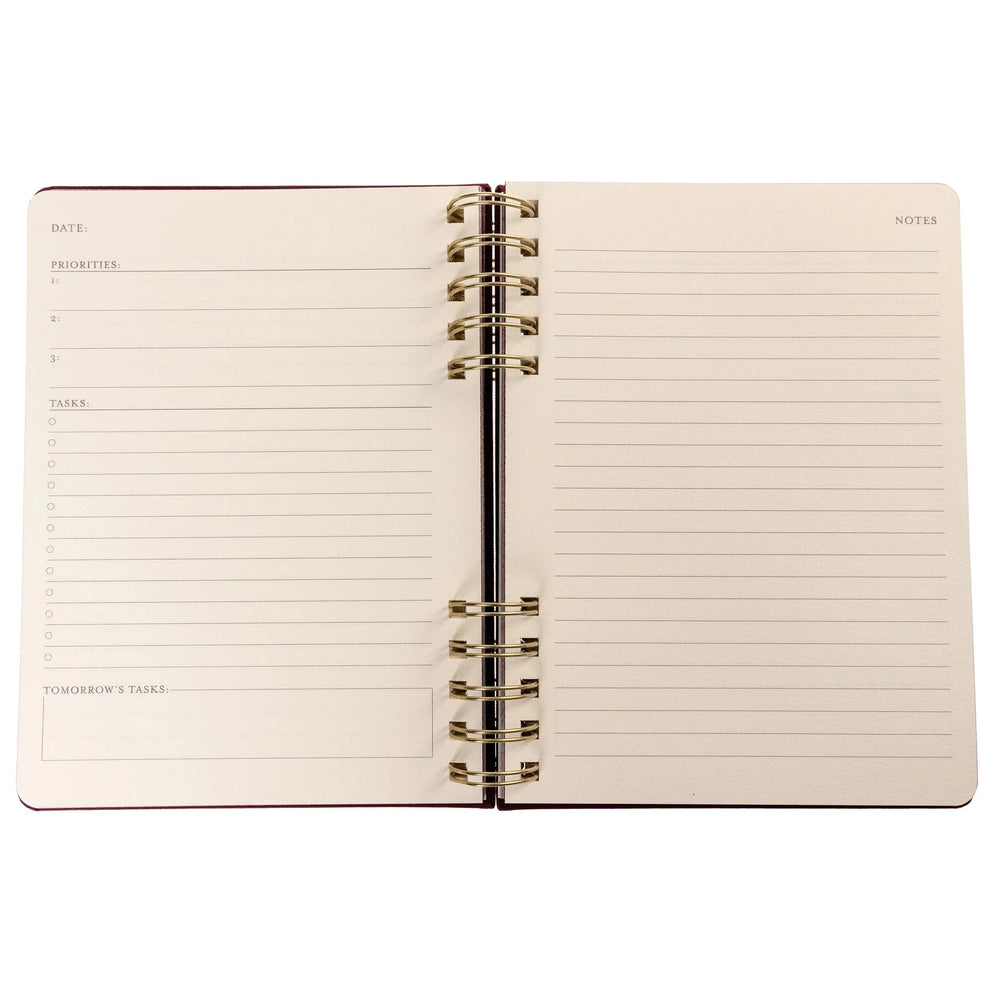 Graphique de France Paper Plum Red 6 x 8 Fabric-Covered Journal with Magnetic Bookmarks