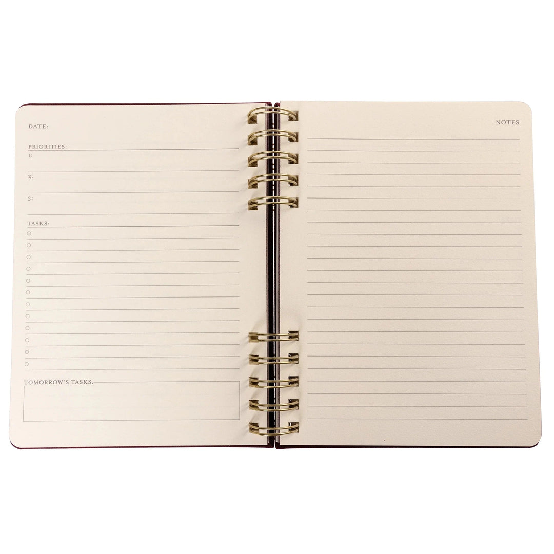 Graphique de France Paper Plum Red 6 x 8 Fabric-Covered Journal with Magnetic Bookmarks