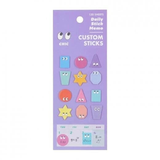 Greeting Life Paper Shape Sticky Notes w/ Eyes