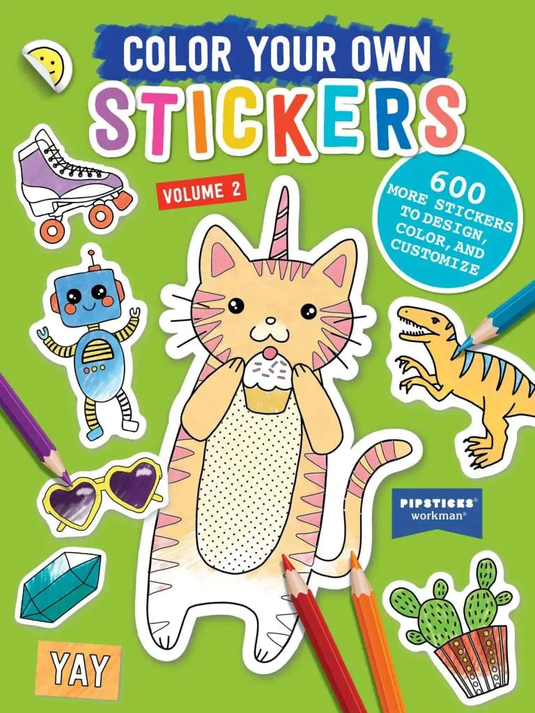Hachette Sticker Book Color Your Own Stickers, Volume 2
