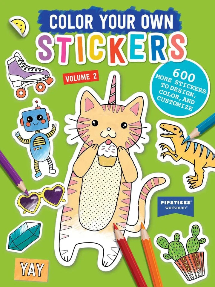 Hachette Sticker Book Color Your Own Stickers, Volume 2