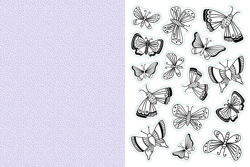 Hachette Sticker Book Color Your Own Stickers, Volume 2