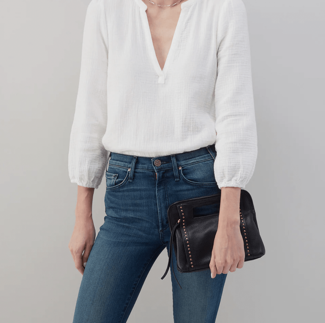 hobo Ace Clutch in Pebbled Leather