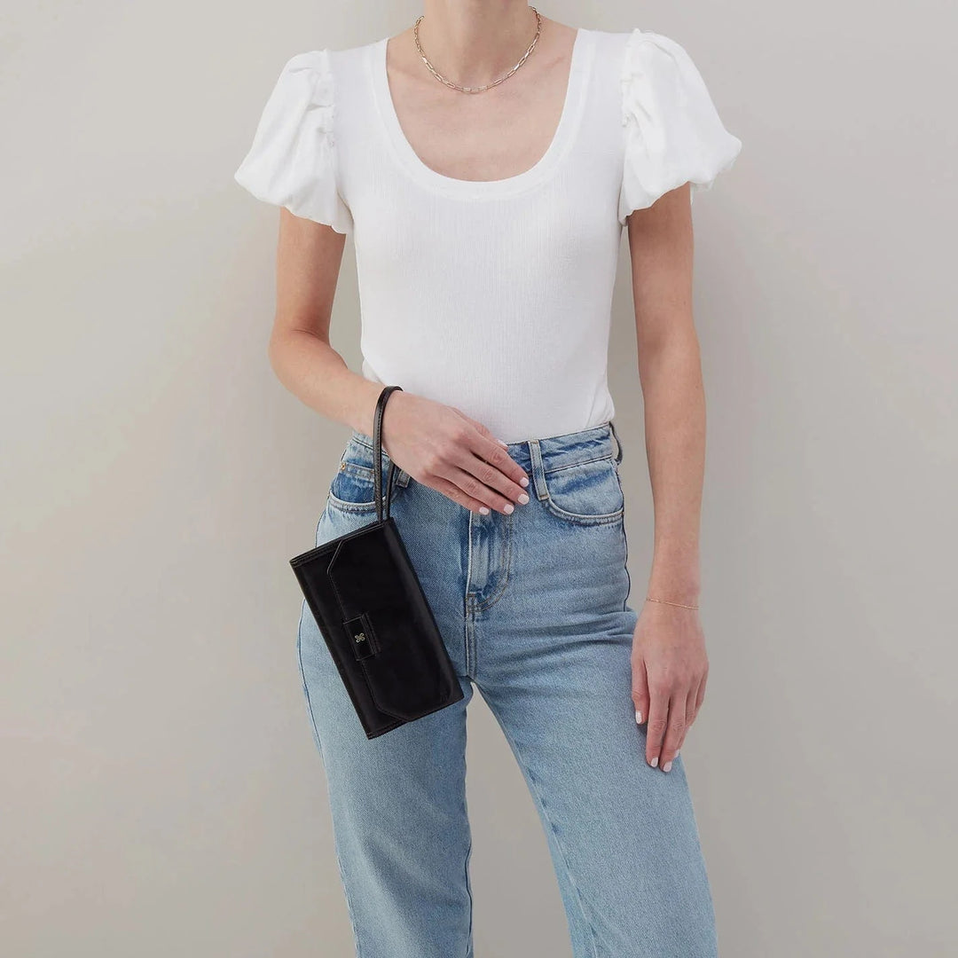 Hobo Bags Romy Wallet Crossbody - Black