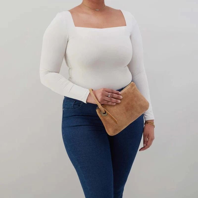 Hobo Fashion Daisy Daze Large Wristlet | Whiskey