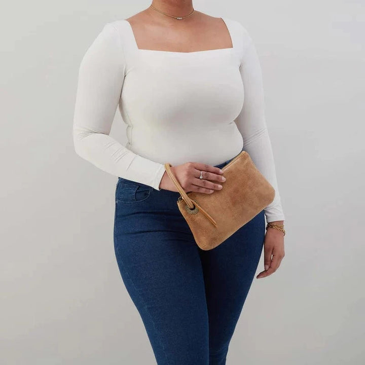 Hobo Fashion Daisy Daze Large Wristlet | Whiskey