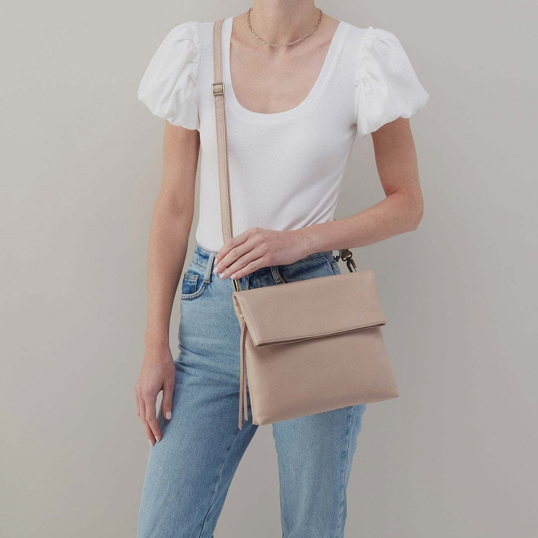 Hobo Fashion Draft Crossbody - Pebbled Leather | Warm Adobe