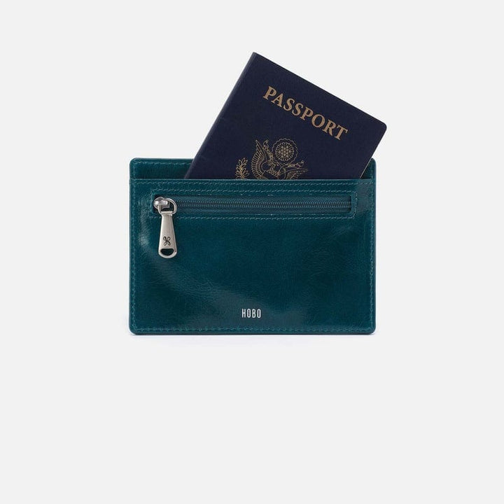 Hobo Fashion Euro Slide Card Case - Polished Leather | Wild Bluegrass