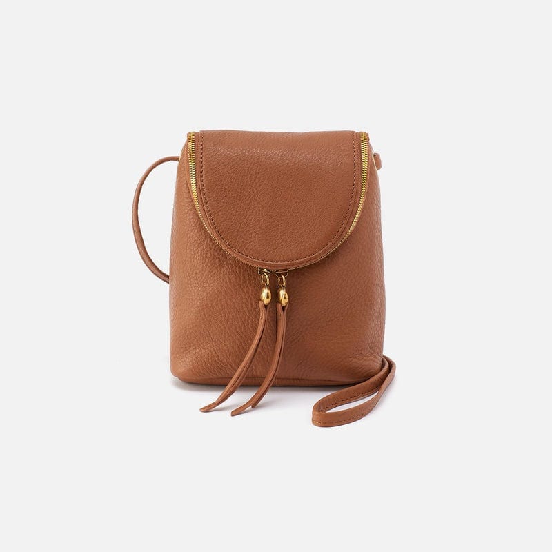 Hobo Fashion Fern Crossbody - Pebbled Leather | Warm Honey