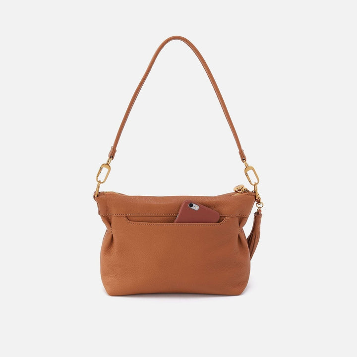 Hobo Fashion Kori Crossbody Bag - Pebbled Leather | Warm Honey