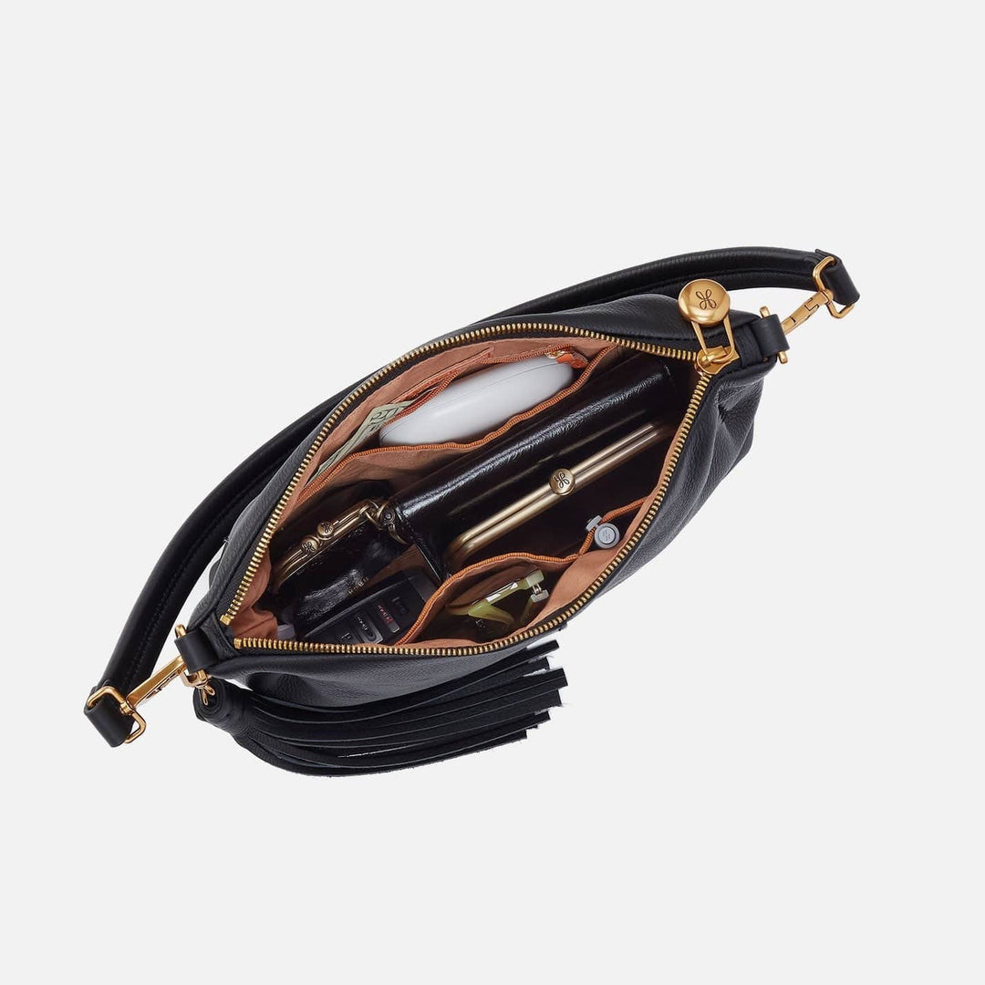 Hobo Fashion Kori Crossbody Bag - Pebbled Leather | Warm Honey