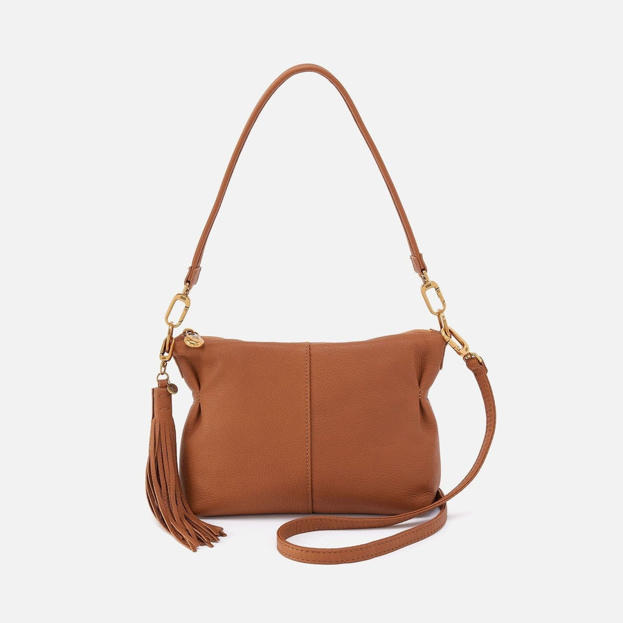 Hobo Fashion Kori Crossbody Bag - Pebbled Leather | Warm Honey