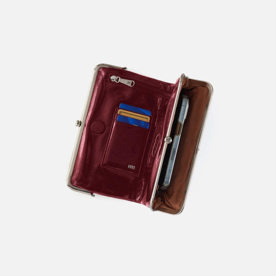 Hobo Fashion Lauren Clutch-Wallet - Polished Leather | Saddleberry
