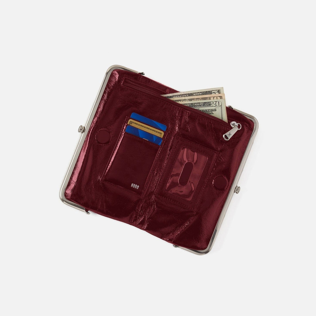 Hobo Fashion Lauren Clutch-Wallet - Polished Leather | Saddleberry
