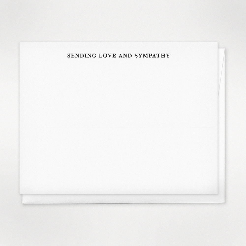 Huckleberry Letterpress Boxed Set Love and Sympathy - Letterpress Boxed Note Sets