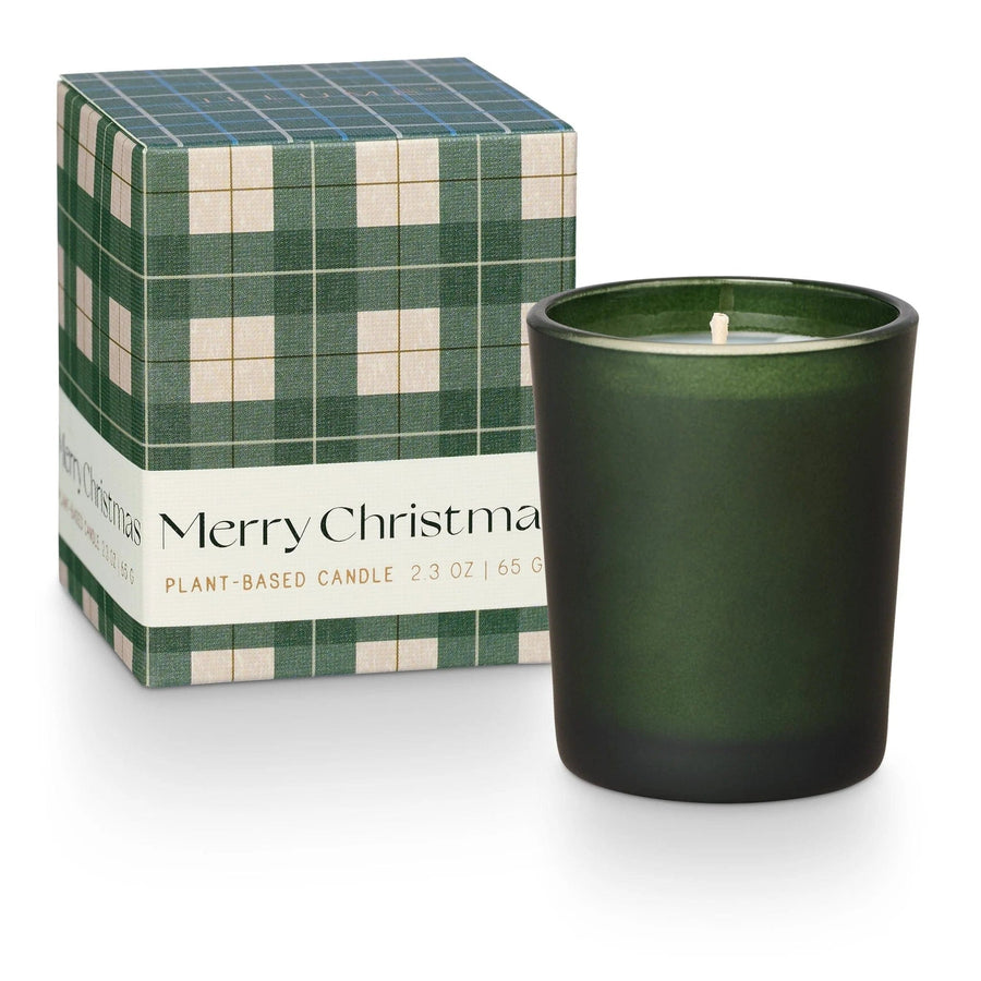 Illume Candle Balsam & Cedar Merry Christmas Boxed Votive Candle