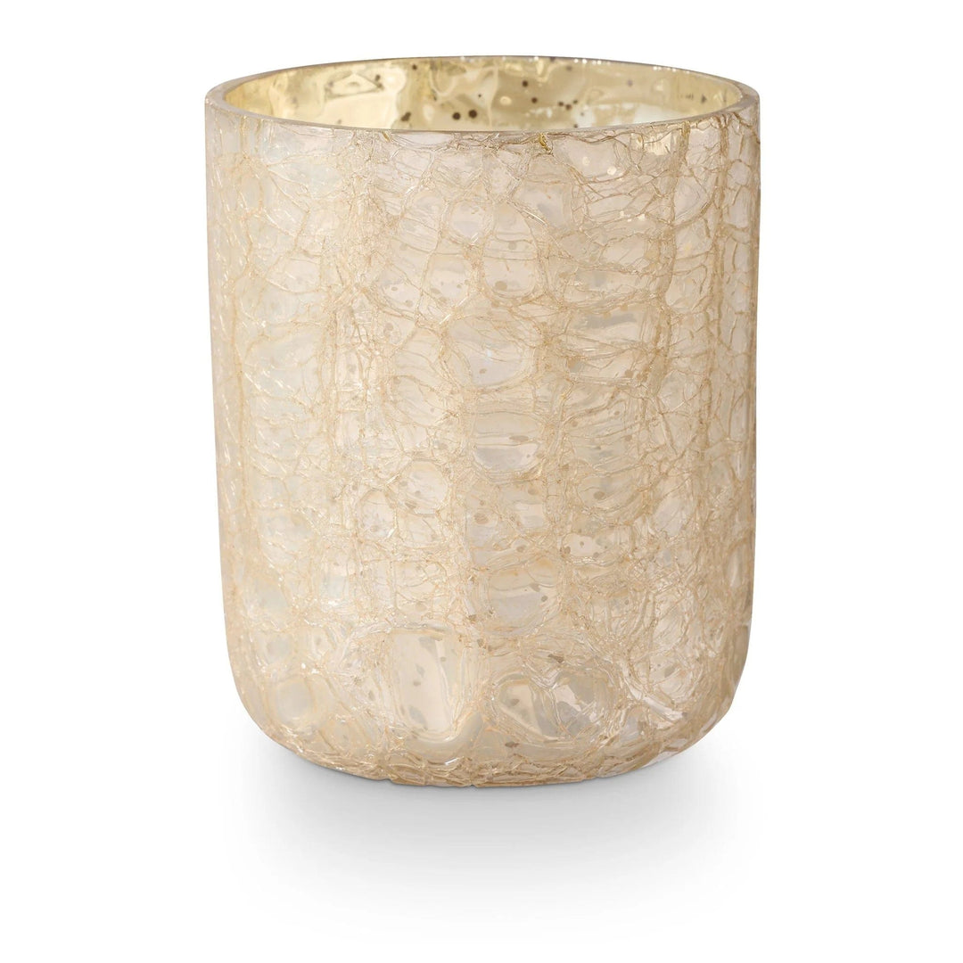 Illume Candle Winter White Small Boxed Crackle Glass Candle