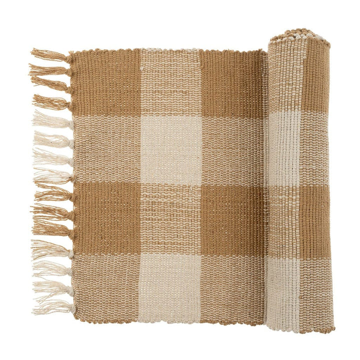 Indaba Home Gingham Table Runner, Sienna