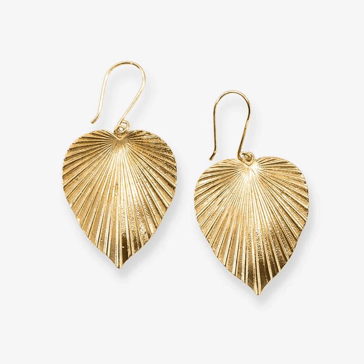 Ink + Alloy Earrings Fernanda Palmetto Dangle Earrings Brass