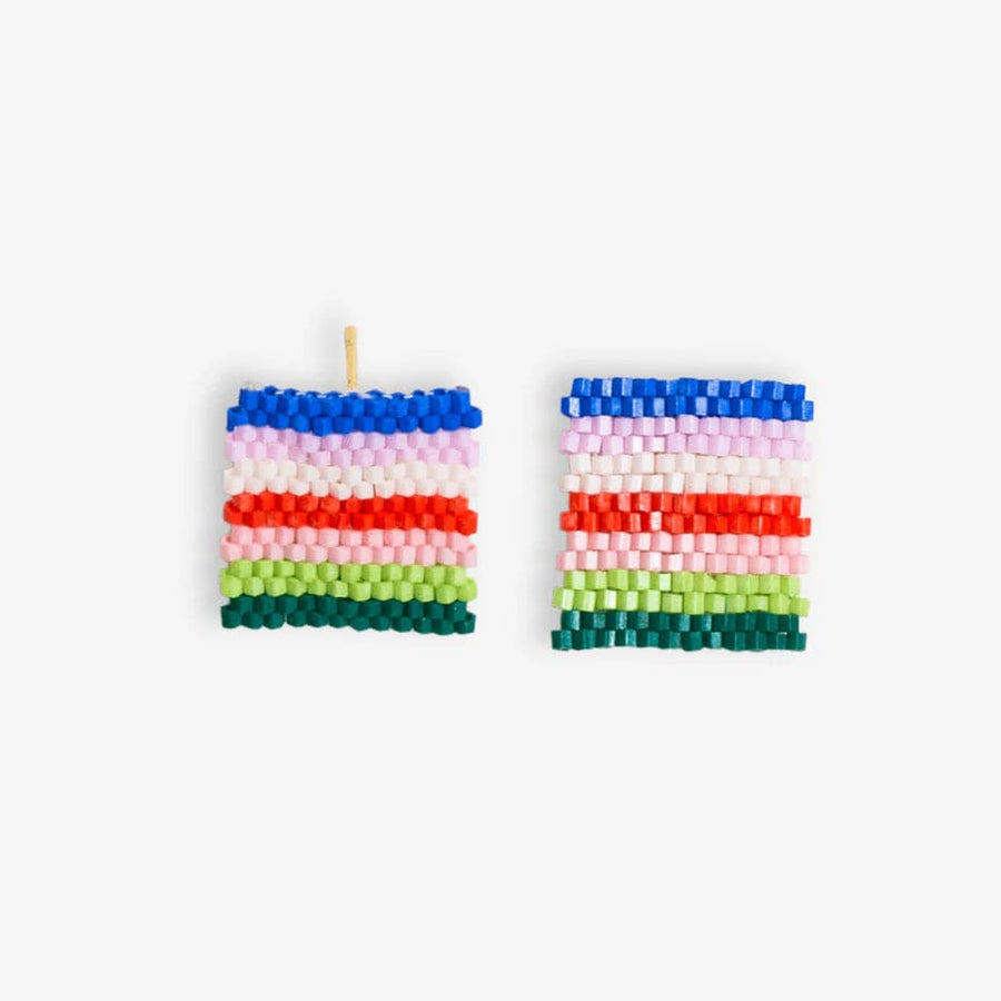 Ink + Alloy Earrings Kallie Stripes Post Beaded Earrings Rio