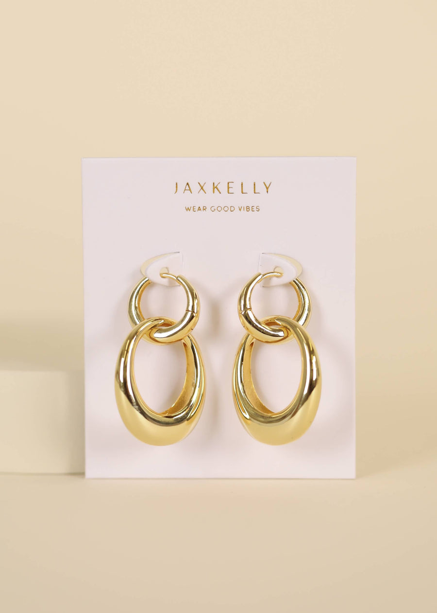 JaxKelly Earrings Coupled Hoop - Earring