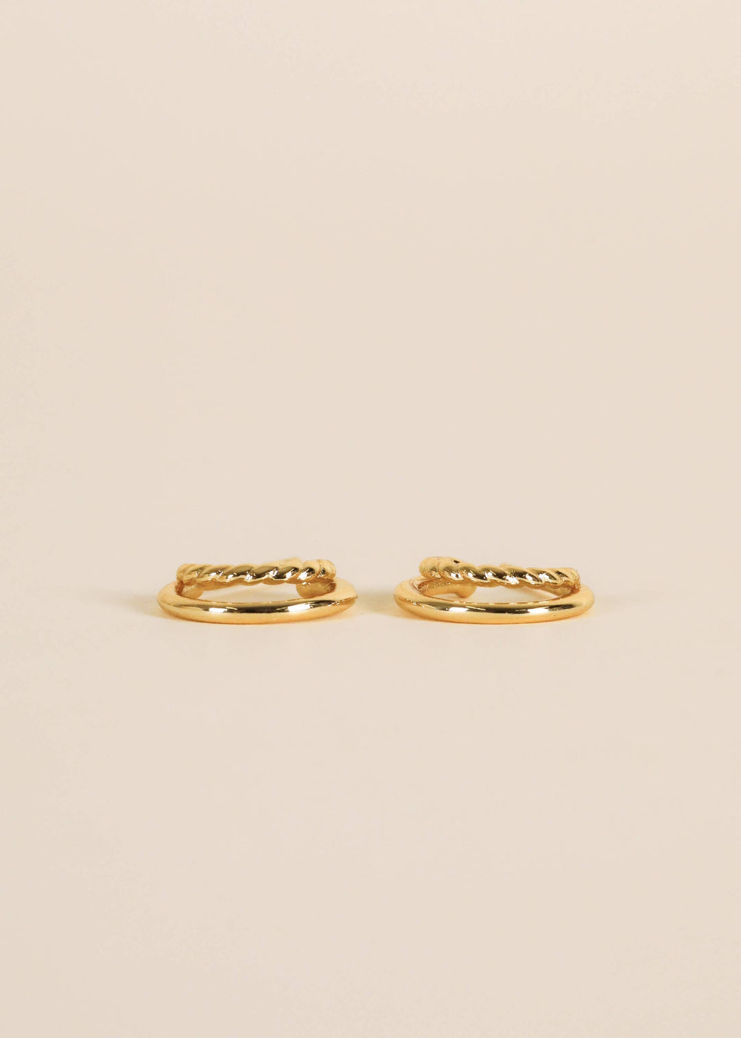 JaxKelly Earrings Double Hoop - Earring