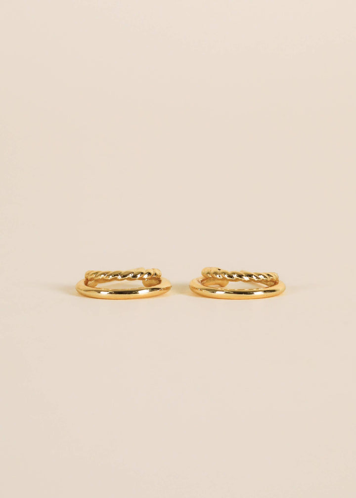 JaxKelly Earrings Double Hoop - Earring