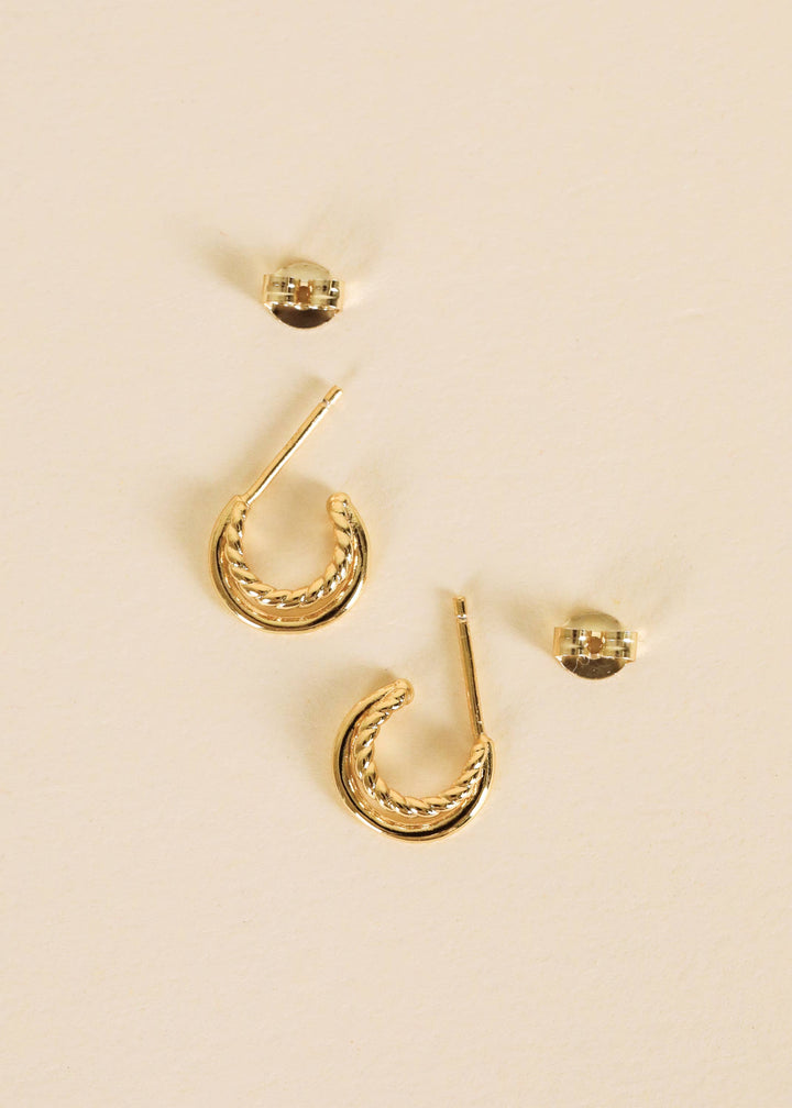 JaxKelly Earrings Double Hoop - Earring