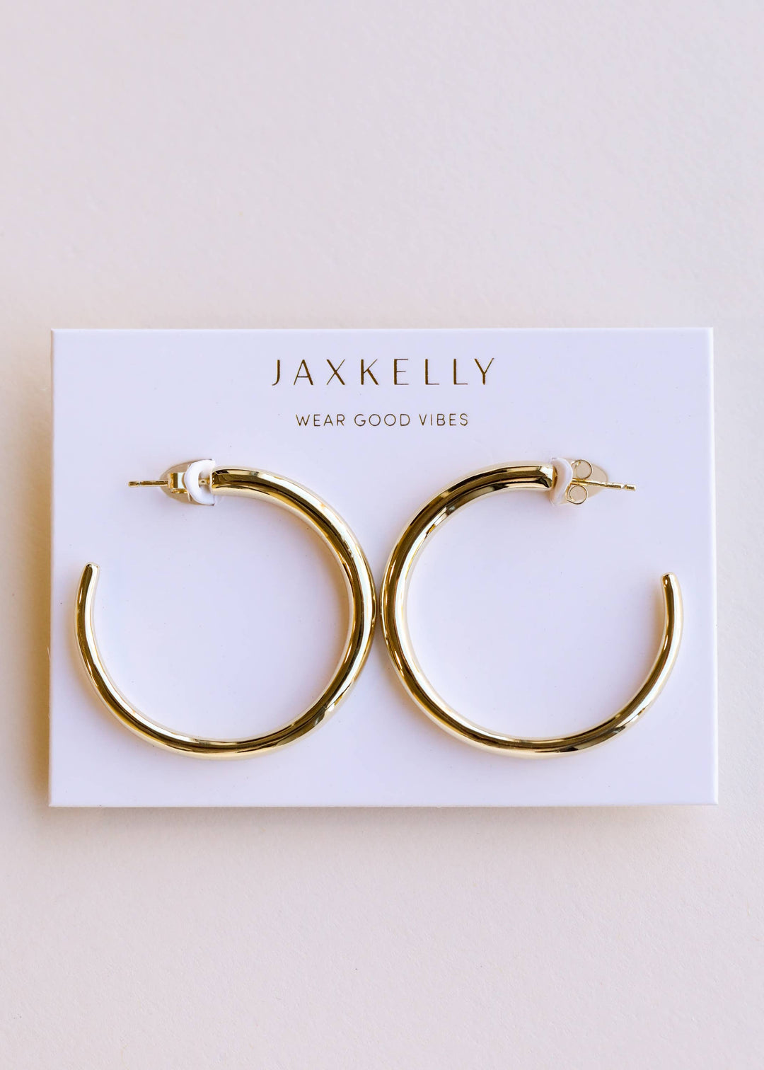 JaxKelly Earrings Everyday Gold Hoop - Large