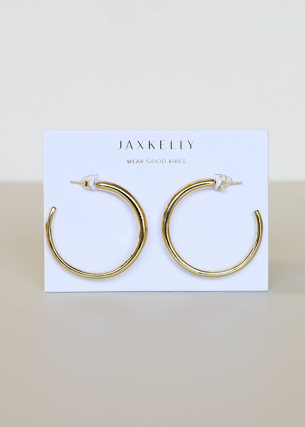 JaxKelly Earrings Everyday Gold Hoop - Large