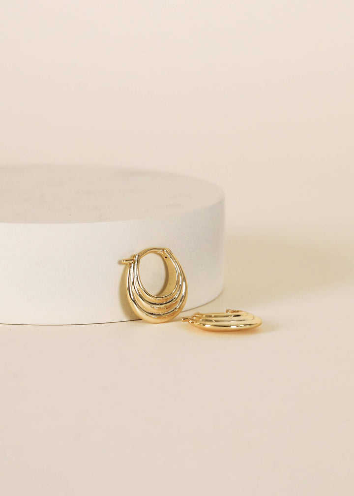 JaxKelly Earrings Triple Arch Hoop - Earring