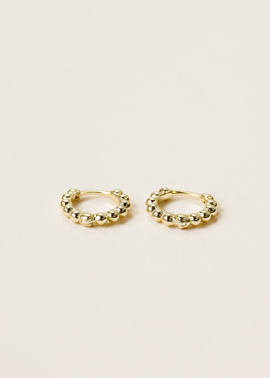 JaxKelly Fashion Ball Hoop - Tiny - Gold Earrings