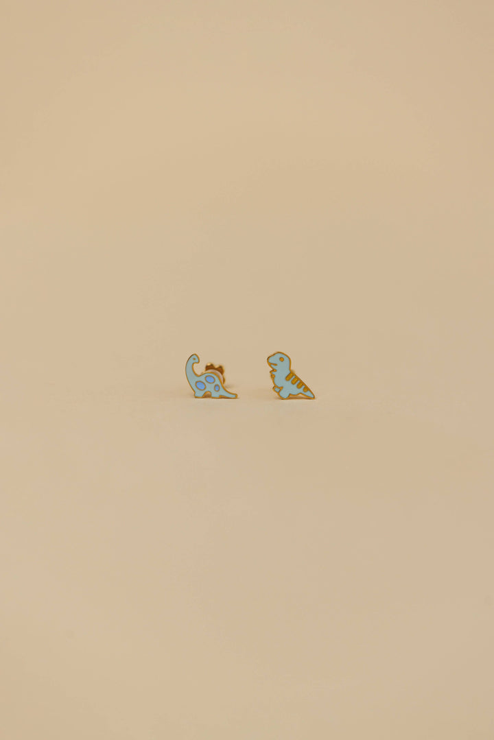 JaxKelly Fashion Dinosaur Enamel Flat Back Kids Earrings