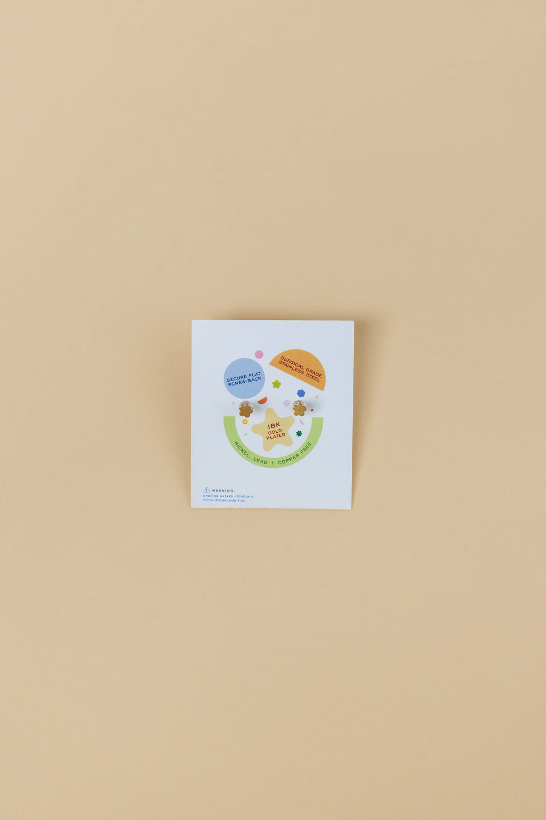 JaxKelly Fashion Donut Enamel Flat Back Kids Earrings