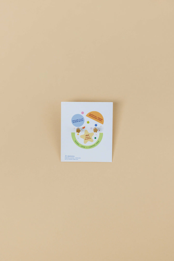 JaxKelly Fashion Donut Enamel Flat Back Kids Earrings