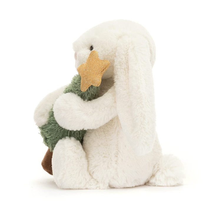 Jellycat Holiday Bashful Bunny with Christmas Tree | Jellycat
